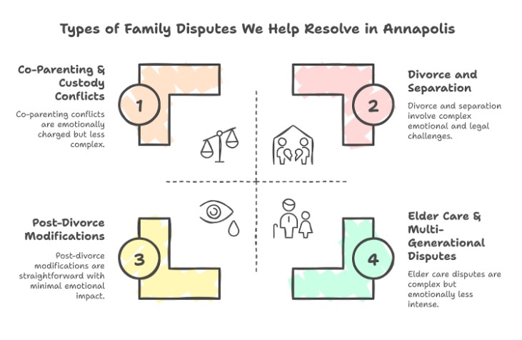 Types of Family Disputes We Help Resolve in Annapolis