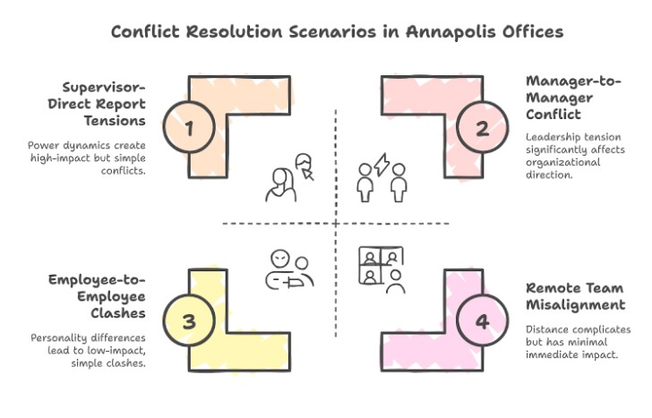 Real Conflict Scenarios We Help Resolve in Annapolis Offices